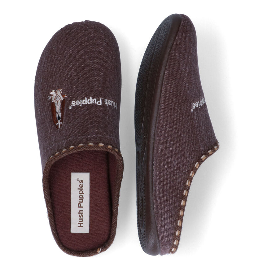 Hush Puppies Dalidi Pantoufles en Marron pour hommes (309219)