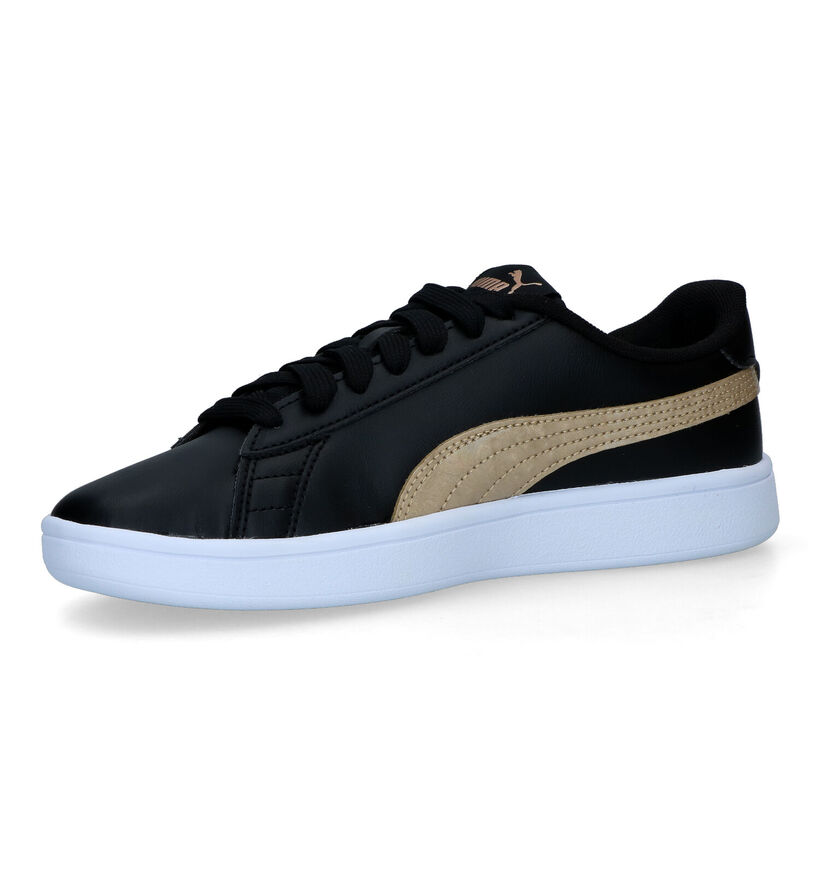 Puma Smash v2 Metallics JR Baskets en Noir pour filles (318764)