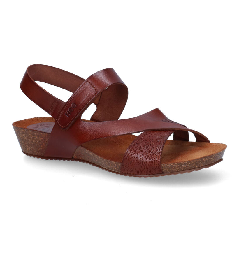 Hee Cognac Sandalen in leer (305324)