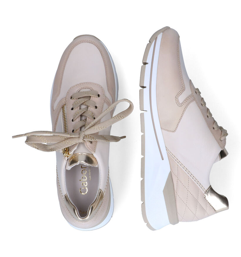 Gabor OptiFit Beige Sneakers in leer (306188)