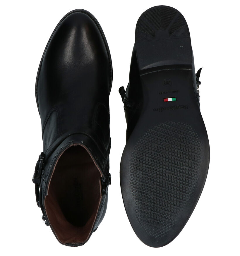 NeroGiardini Bottines plates en Noir en cuir (278990)