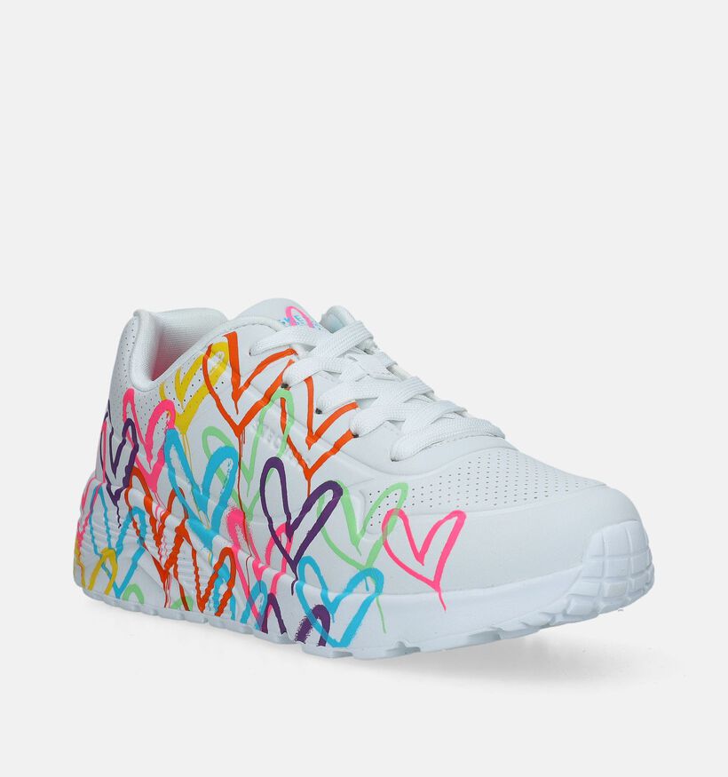 Skechers X Jgoldcrown Uno Lite Baskets en Blanc pour filles (350338) - pour semelles orthopédiques