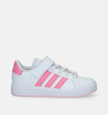 adidas Grand Court Low Baskets Cloud White/ Iridescent/ Cloud White/Cloud White/Bliss Pink/Clear Pink/Cloud White / Pulse Mint / Beam Pink
