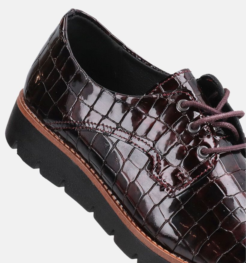 Solemade Zoe Bordeaux Veterschoenen voor dames (380021) - geschikt voor steunzolen