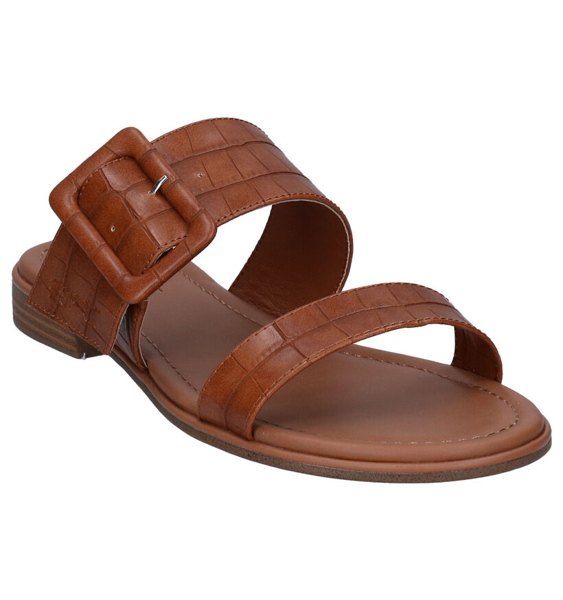 Esprit Moa Mules en Cognac en simili cuir (285163)