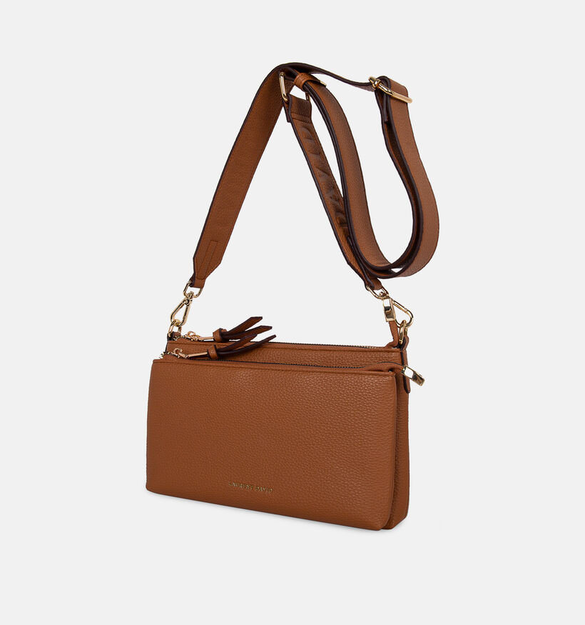 Laurent David Cognac Crossbodytas voor dames (381528)