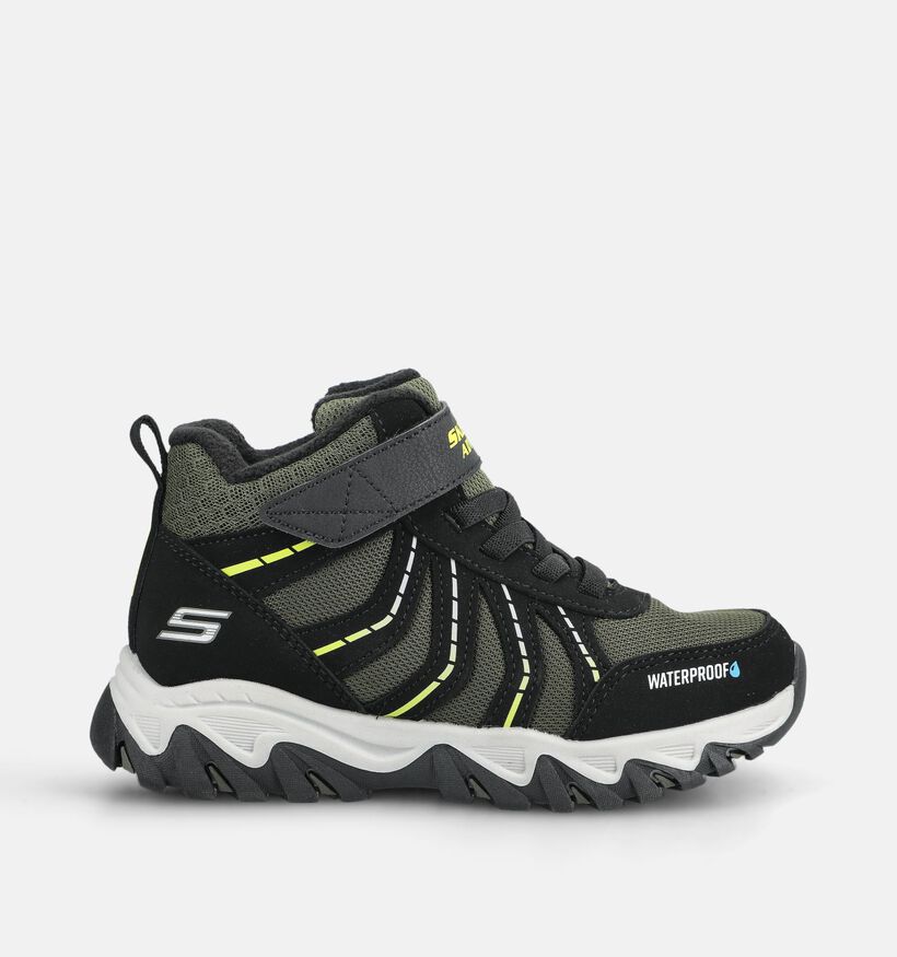 Skechers Rugged Ranger Zwarte/Groene Sneakers voor jongens (376853)