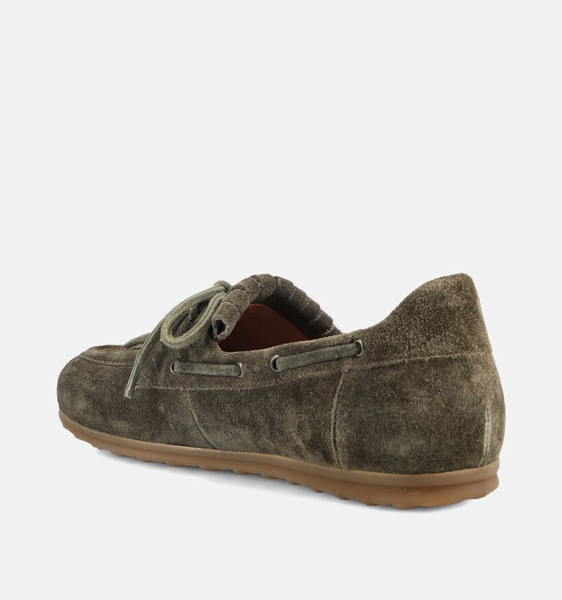 Gabor Comfort Kakigroene Mocassins voor dames (380045) - geschikt voor steunzolen