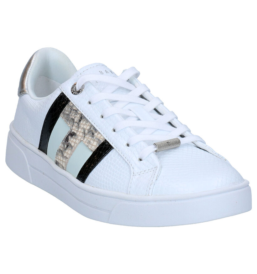 Ted Baker Tennid Witte Veterschoenen in leer (269995)