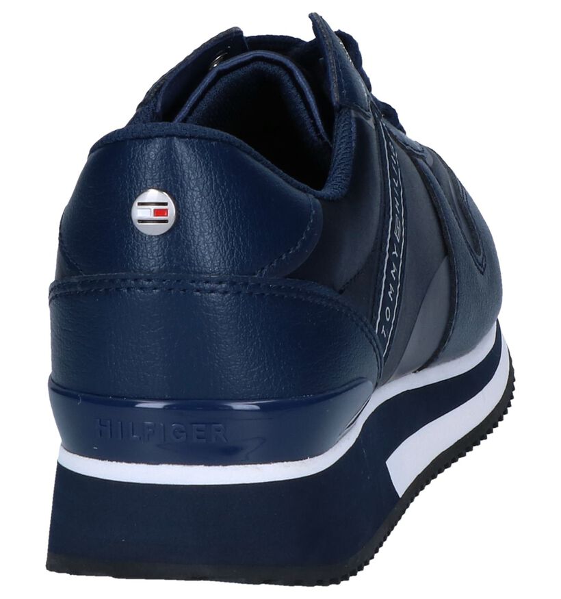 Tommy Hilfiger Mixed Active City Blauwe Sneakers in kunstleer (252697)