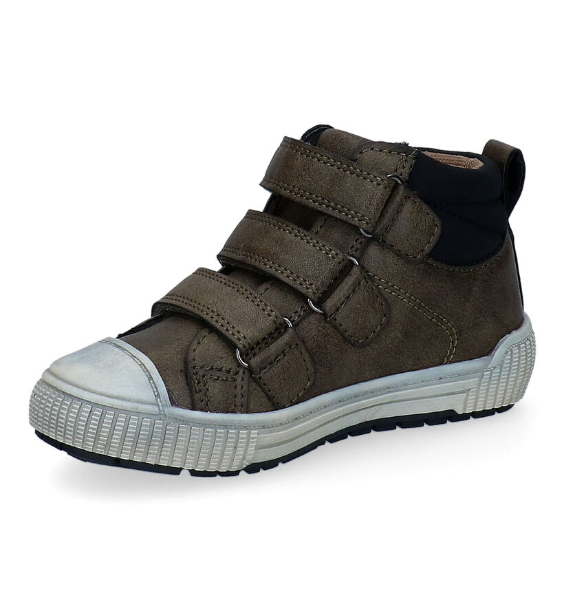 Milo & Mila Chaussures hautes en Vert kaki en simili cuir (297263)