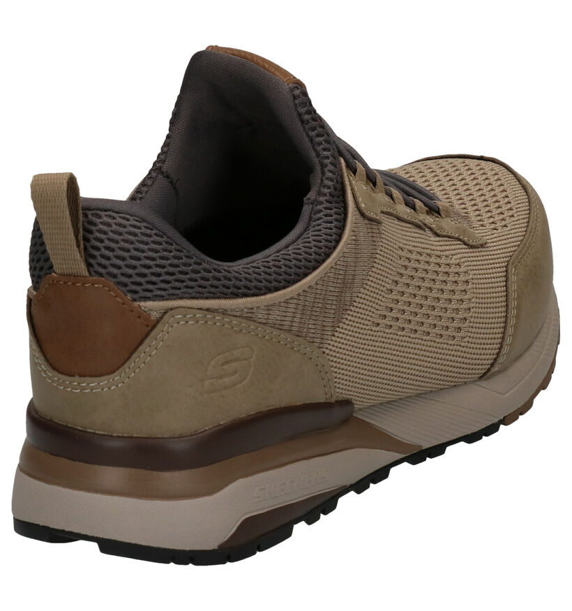 Skechers Norgen Vore Taupe Instappers in kunstleer (272804)