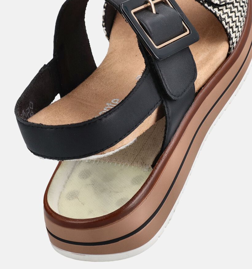 Remonte Zwarte Sandalen voor Steunzolen voor dames (370462) - geschikt voor steunzolen