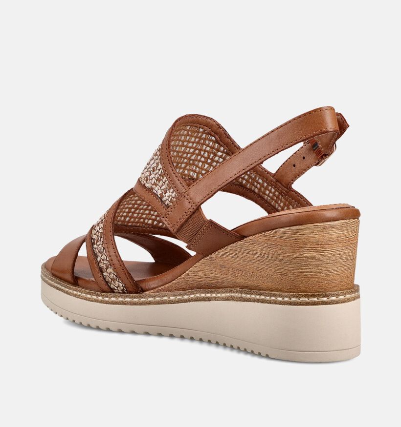 Tamaris Cognac Sandalen met Sleehak voor dames (371754)