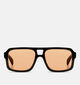 Komono Falcon Black Sunset Zwarte Zonnebril voor dames (370005)