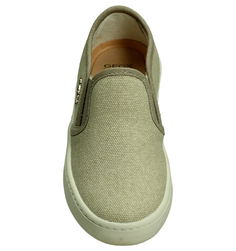 Beige Slip-on Geox in stof (190715)