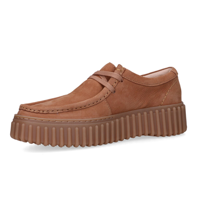 Clarks Torhill Bee Camel Veterschoenen voor dames (321787) - geschikt voor steunzolen