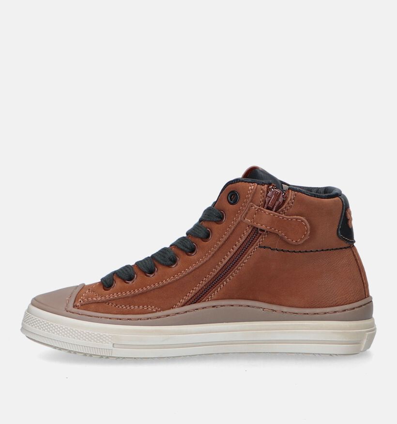 STONES and BONES Ledot Cognac Bottines voor jongens (345965) - geschikt voor steunzolen