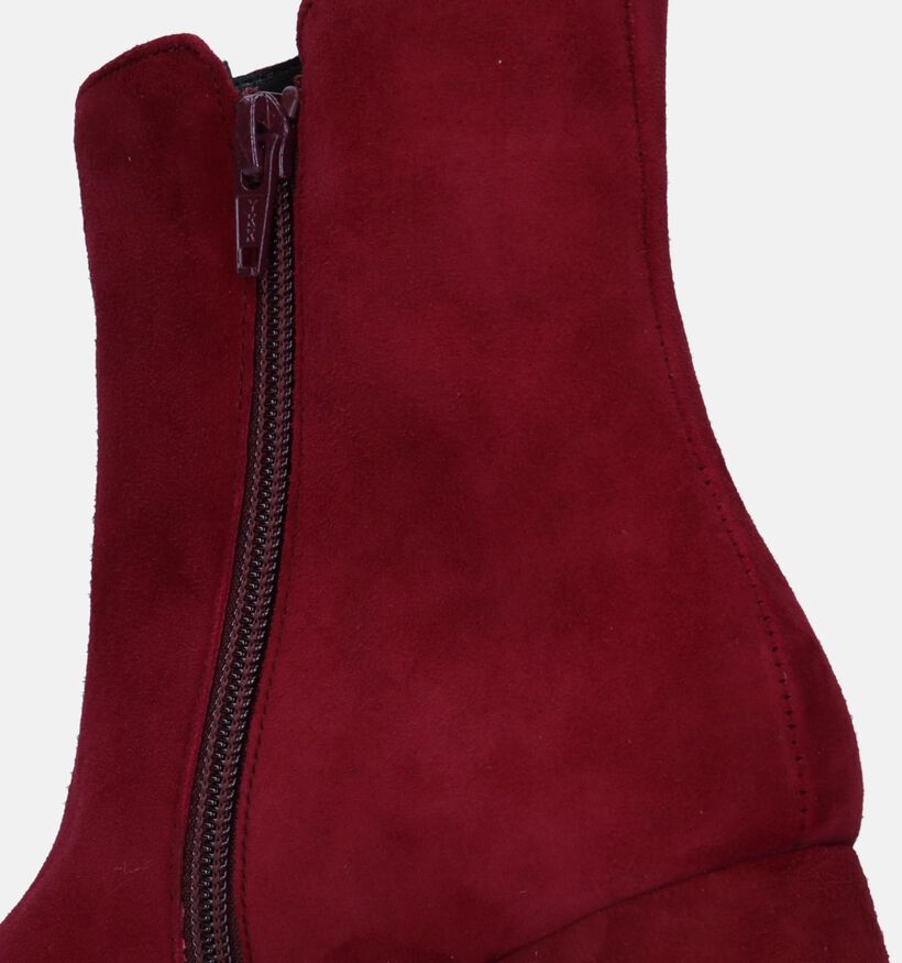 Gabor Best Fitting Bottines avec talon en Bordeaux pour femmes (332500) - pour semelles orthopédiques