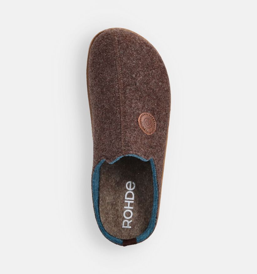 Rohde Foggia Bruine Pantoffels voor Steunzolen voor dames (364826) - geschikt voor steunzolen