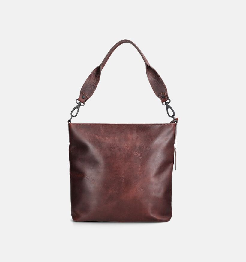 Saccoo Foggia Donkerbruine Handtas voor dames (375164)