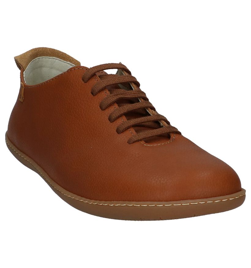 Cognac Casual Schoenen El Naturalista in leer (244534)