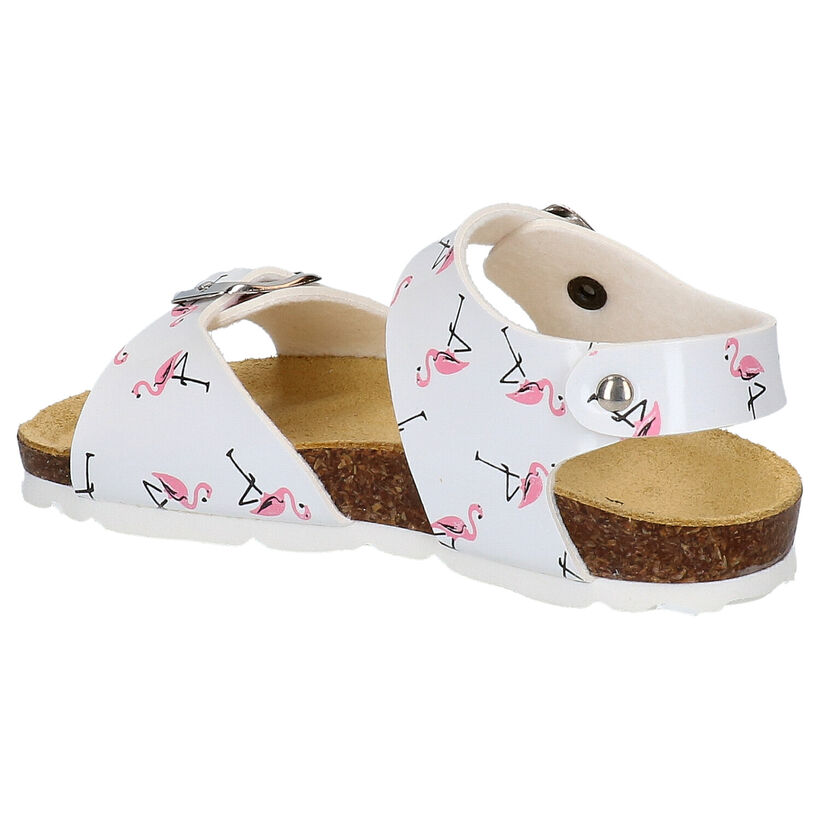 Milo & Mila Sandales en Blanc en simili cuir (273169)