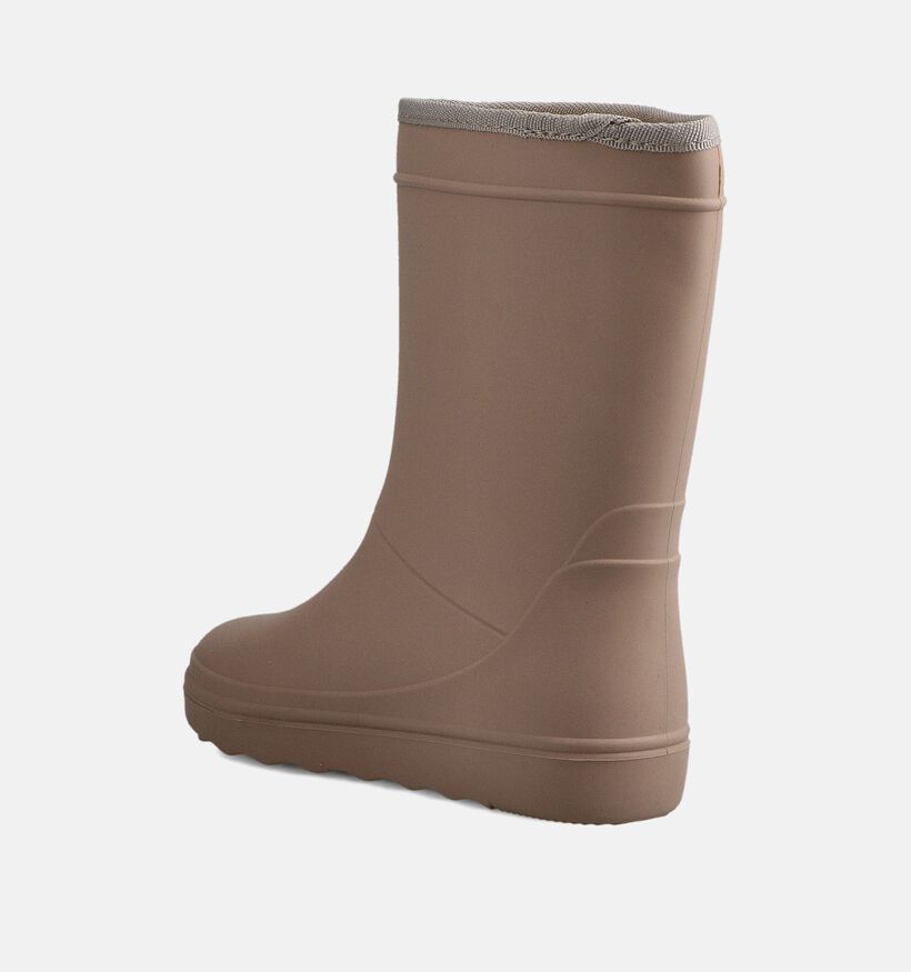 En Fant Portabella Beige Gevoerde Regenlaarzen voor jongens, meisjes (379540)