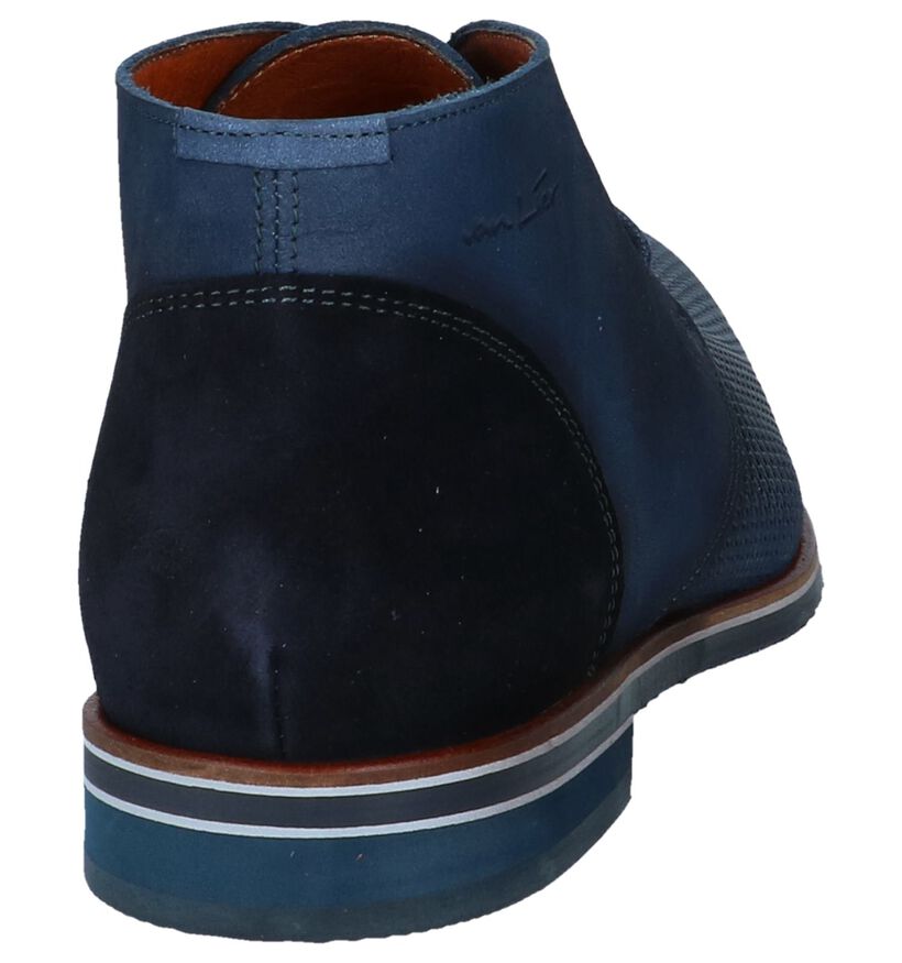 Van Lier Chaussures hautes en Bleu foncé en cuir (241087)
