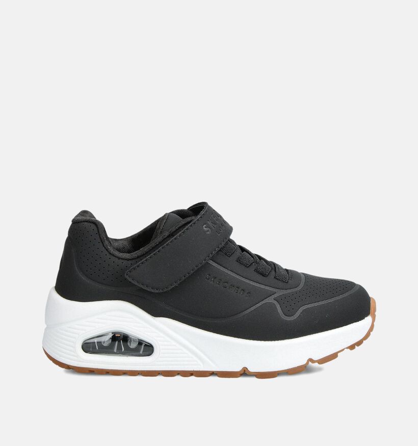 Skechers Uno Air Blitz Zwarte Sneakers voor jongens, meisjes (360971) - geschikt voor steunzolen