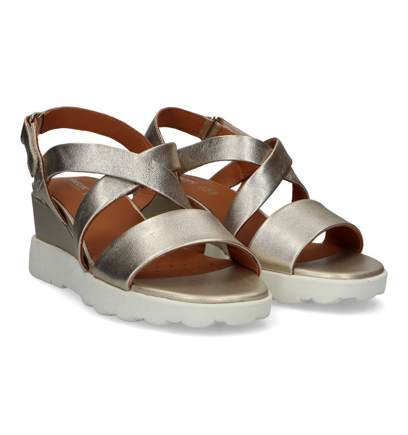 Geox Spherica Gouden Sandalen voor dames (326662)