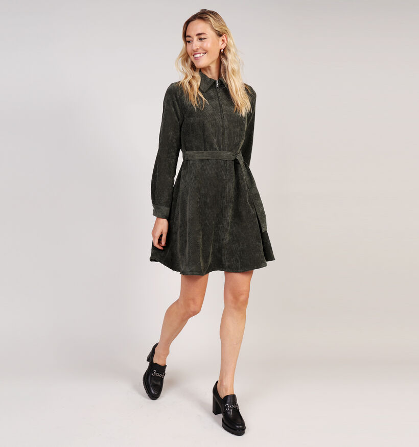 JDY Ulla Ohio Robe portefeuille en Vert pour femmes (362438)