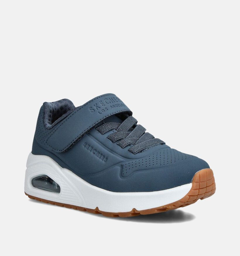 Skechers Uno Air Blitz Baskets basses en Bleu pour filles, garçons (360970) - pour semelles orthopédiques