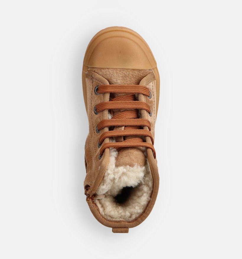 Shoesme Cognac Babylaarzen voor meisjes, jongens (363201) - geschikt voor steunzolen