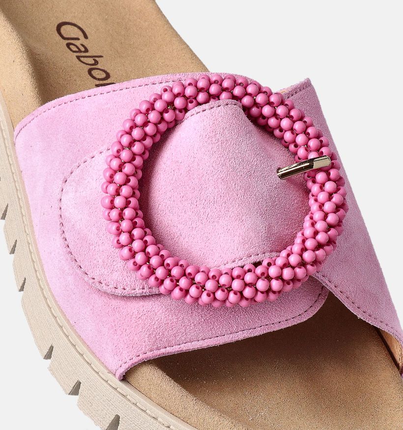 Gabor Nu-pieds en Rose pour femmes (356660) - pour semelles orthopédiques