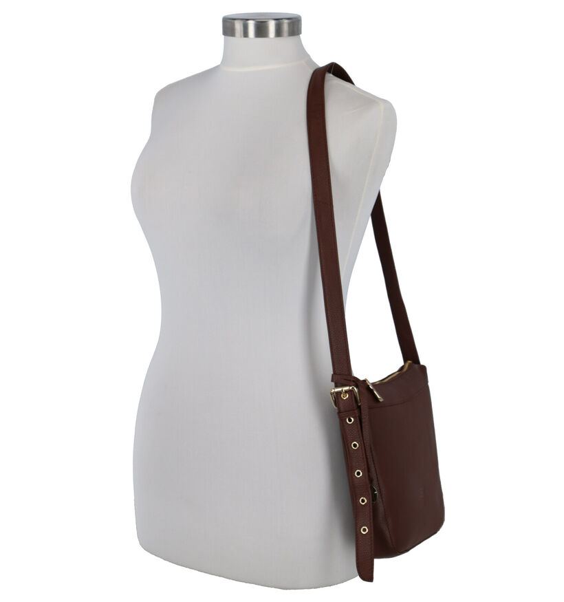 Crinkles Zwarte Crossbody Tas voor dames (324988)