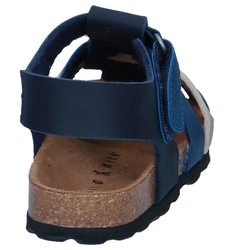 Donkerblauwe Sandalen Milo & Mila in kunstleer (241387)