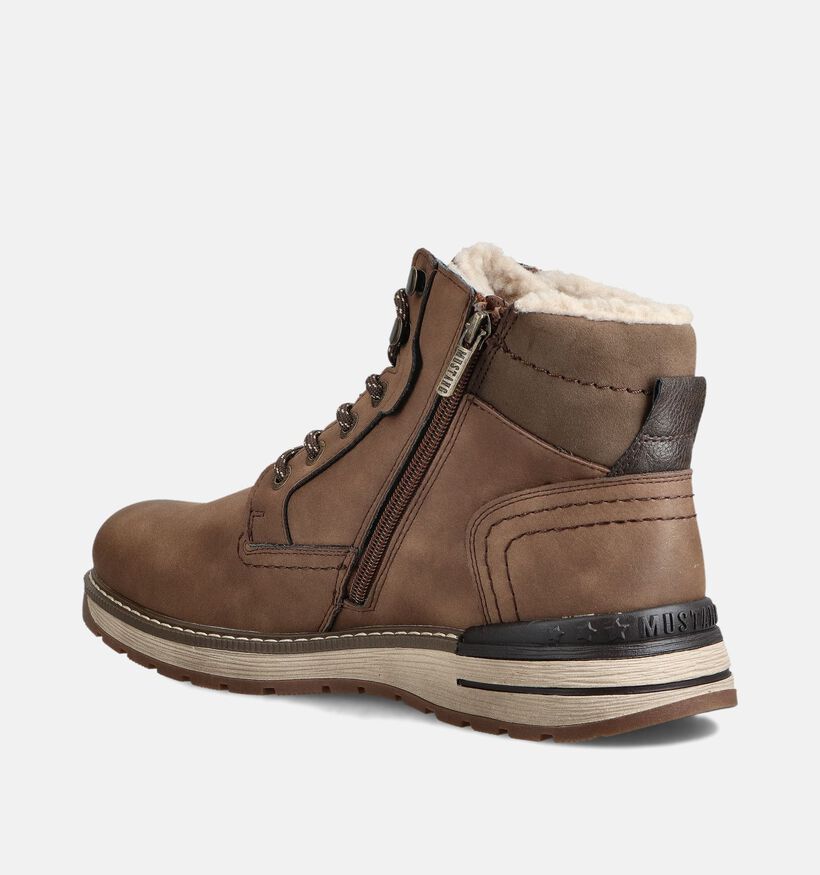 Mustang Bruine Veterboots voor heren (364215)