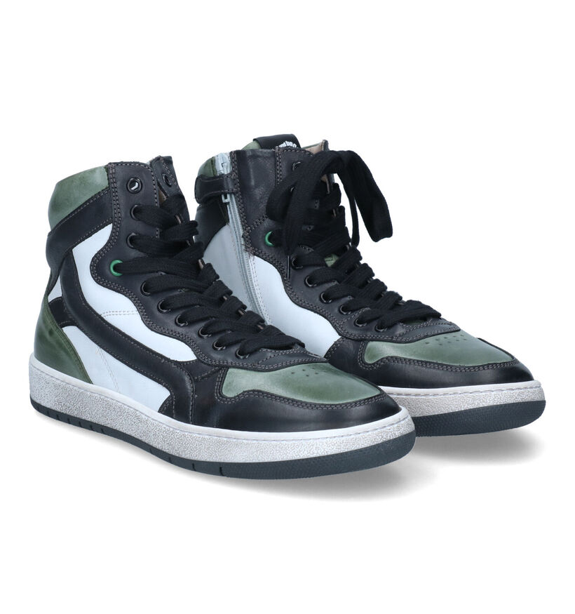 STONES and BONES Losot Groene Sneakers voor jongens (313866) - geschikt voor steunzolen