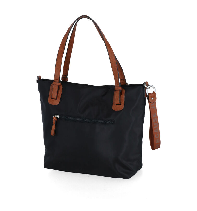 Marco Tozzi Zwarte Shopper in stof (299034)