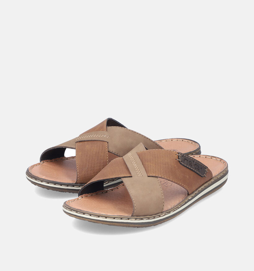 Rieker Bruine Slippers voor heren (354818)