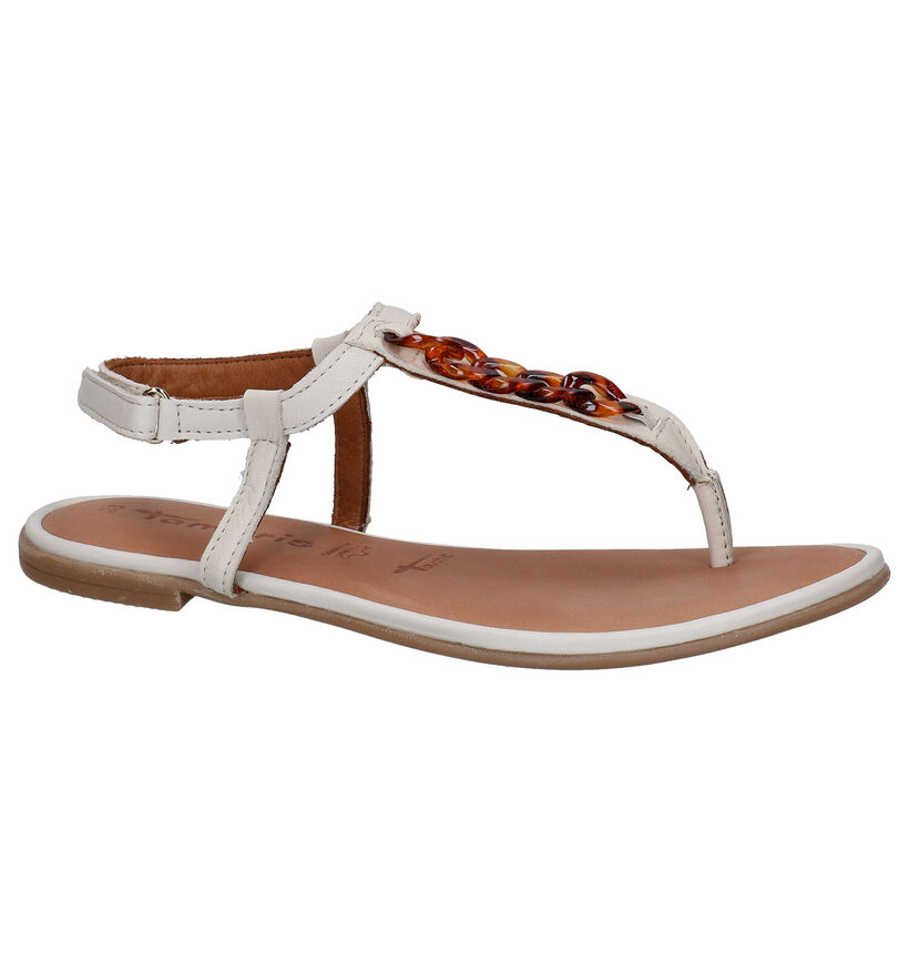 Tamaris Touch it Sandales en Ecru en cuir (270167)