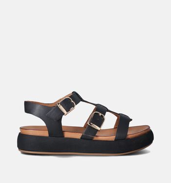 Inuovo Sandales Noir/Cognac