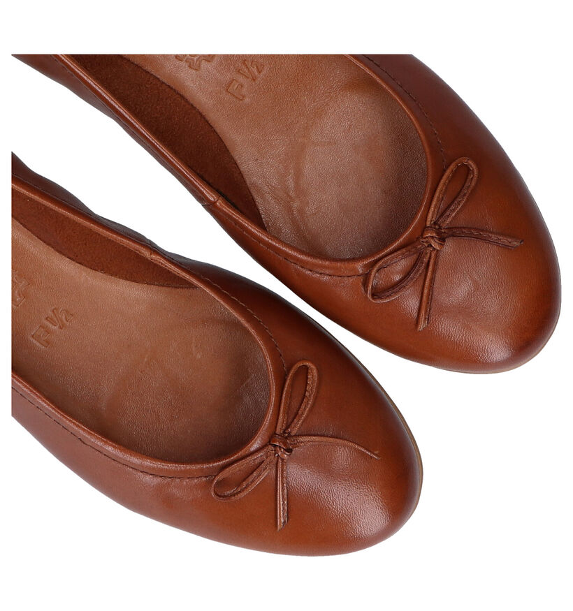 Tamaris Greenstep Ballerines en Cognac en cuir (286279)