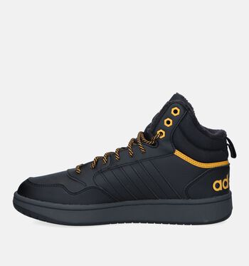 adidas Hoops Mid Baskets Core Black/Core Black/Preloved Yellow