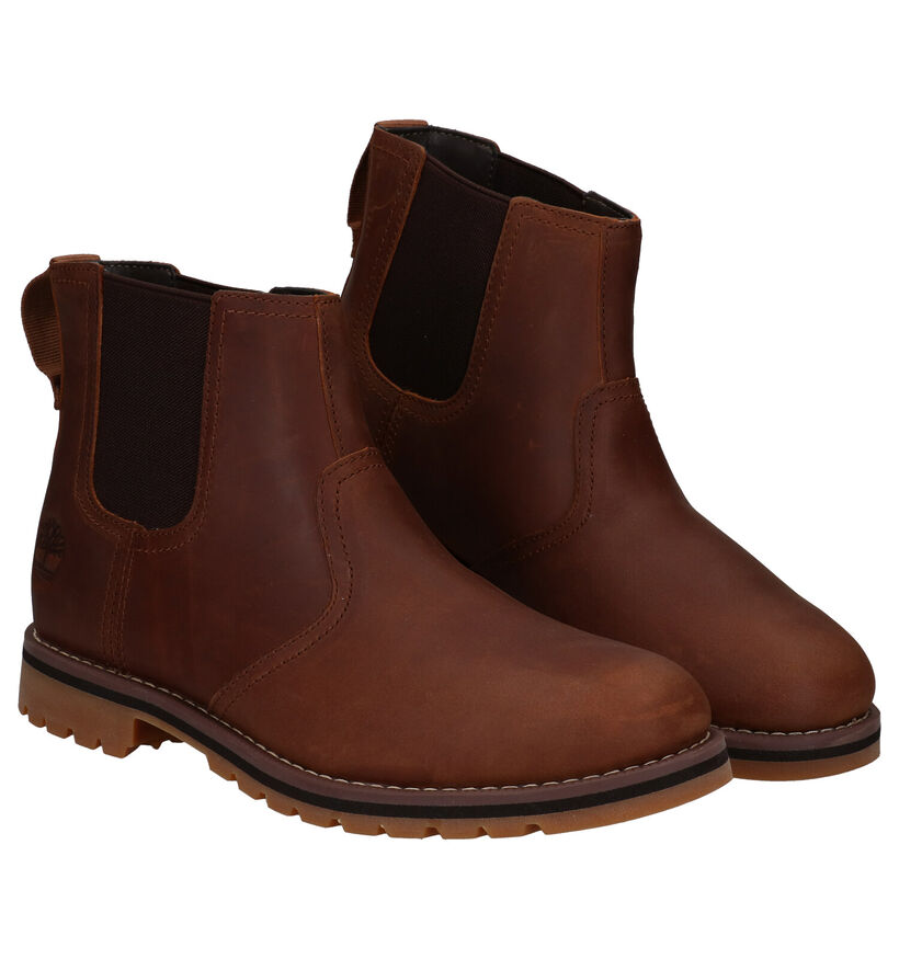 Timberland Larchmont II Chelsea Cognac Bottines voor heren (328648) - geschikt voor steunzolen