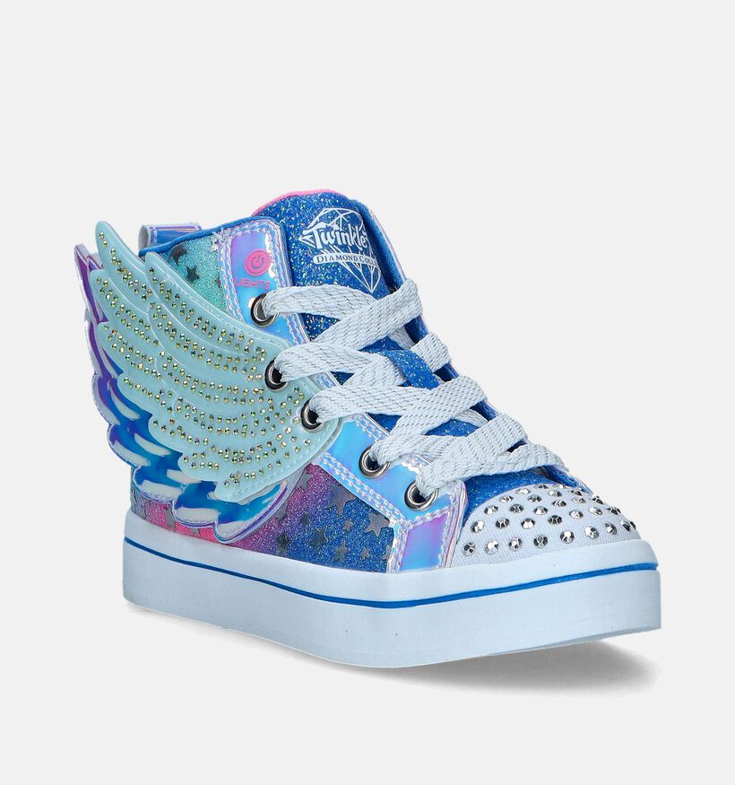 Skechers Twi-Lites 2.0 Dreamy Baskets en Bleu pour filles (350340)