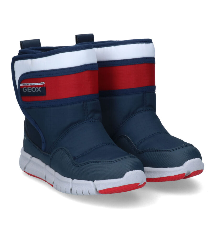 Geox Flexyper Bottes de neige en Bleu pour garçons (317608) - pour semelles orthopédiques