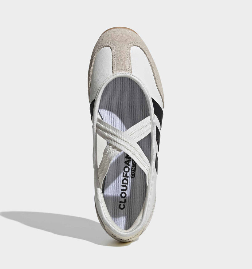 adidas Barreda Mary Jane Witte/Zwarte Ballerina's voor dames (366754) - geschikt voor steunzolen