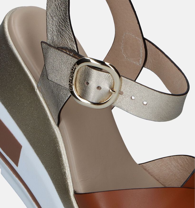NeroGiardini Cognac Sandalen Met Sleehak voor dames (339455)